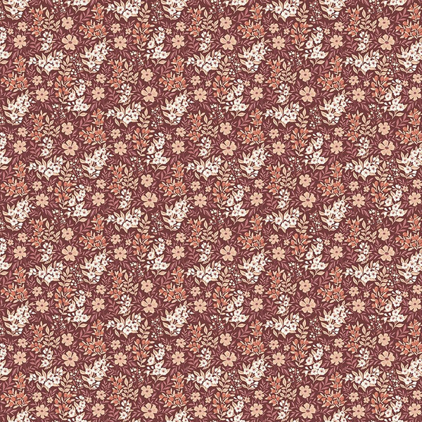 Evening on the Prairie Ditsy Floral Marsala C16747 - MARSALA by Modern Prairie for Riley Blake Designs - Jammin Threads
