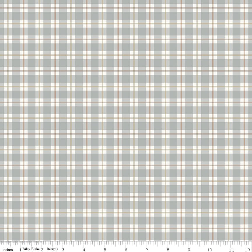 Evening on the Prairie Picnic Plaid C16744 - STONE by Modern Prairie for Riley Blake Designs - Jammin Threads