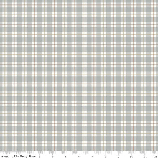 Evening on the Prairie Picnic Plaid C16744 - STONE by Modern Prairie for Riley Blake Designs - Jammin Threads