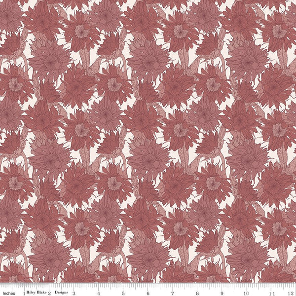 Evening on the Prairie Sunflower C16741 - DUSTYROSE by Modern Prairie for Riley Blake Designs - Jammin Threads