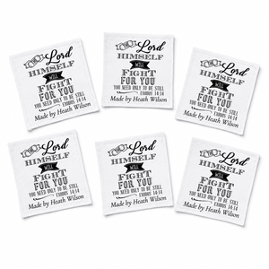 Exodus 14:14 Quilt Label – The Lord Himself Will Fight for You Scripture Quilt Tag - Jammin Threads