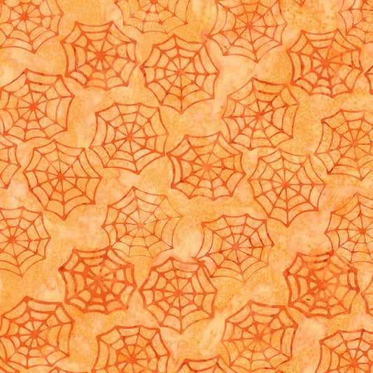 Expressions Batiks Fright This Way Apricot Halloween Quilt Fabric BT23331 - 233 - Jammin Threads