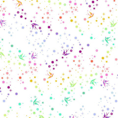 Fairy Dust White Fabric by Tula Pink – True Colors Yardage - Jammin Threads