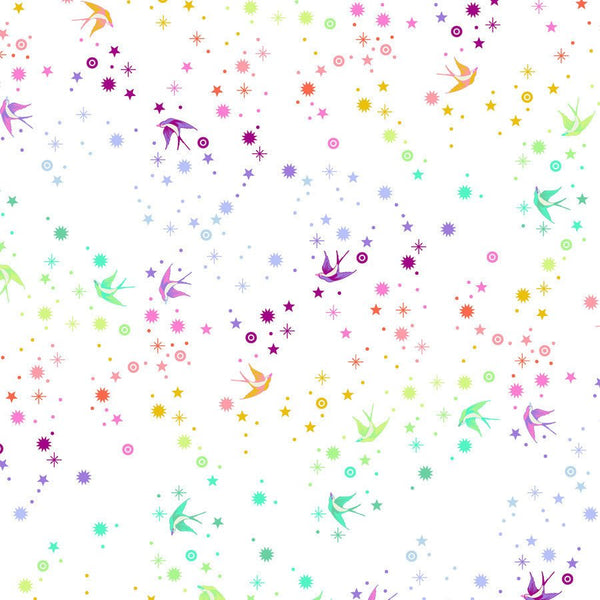 Fairy Dust White Fabric by Tula Pink – True Colors Yardage - Jammin Threads