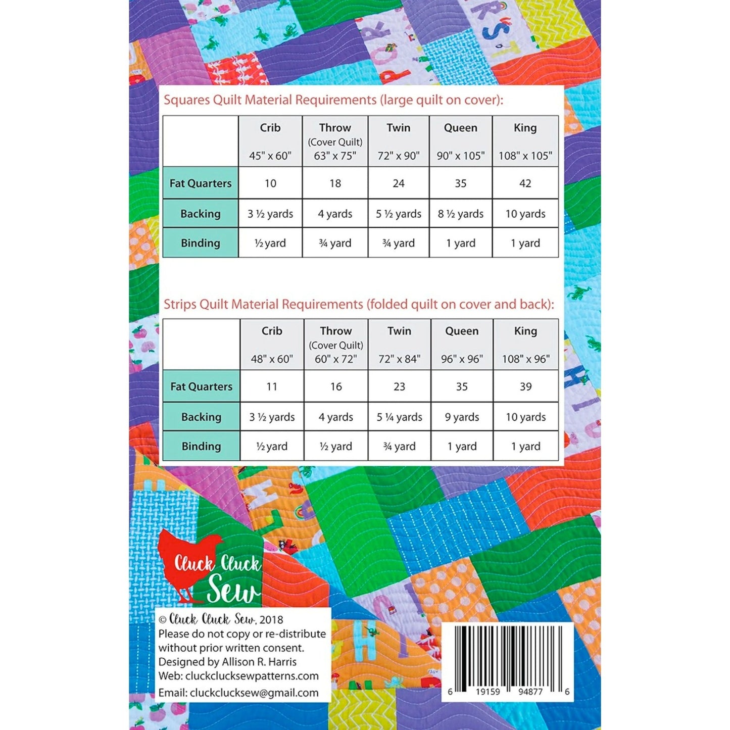 Fat Quarter Friday Quilt Pattern – Cluck Cluck Sew - Jammin Threads