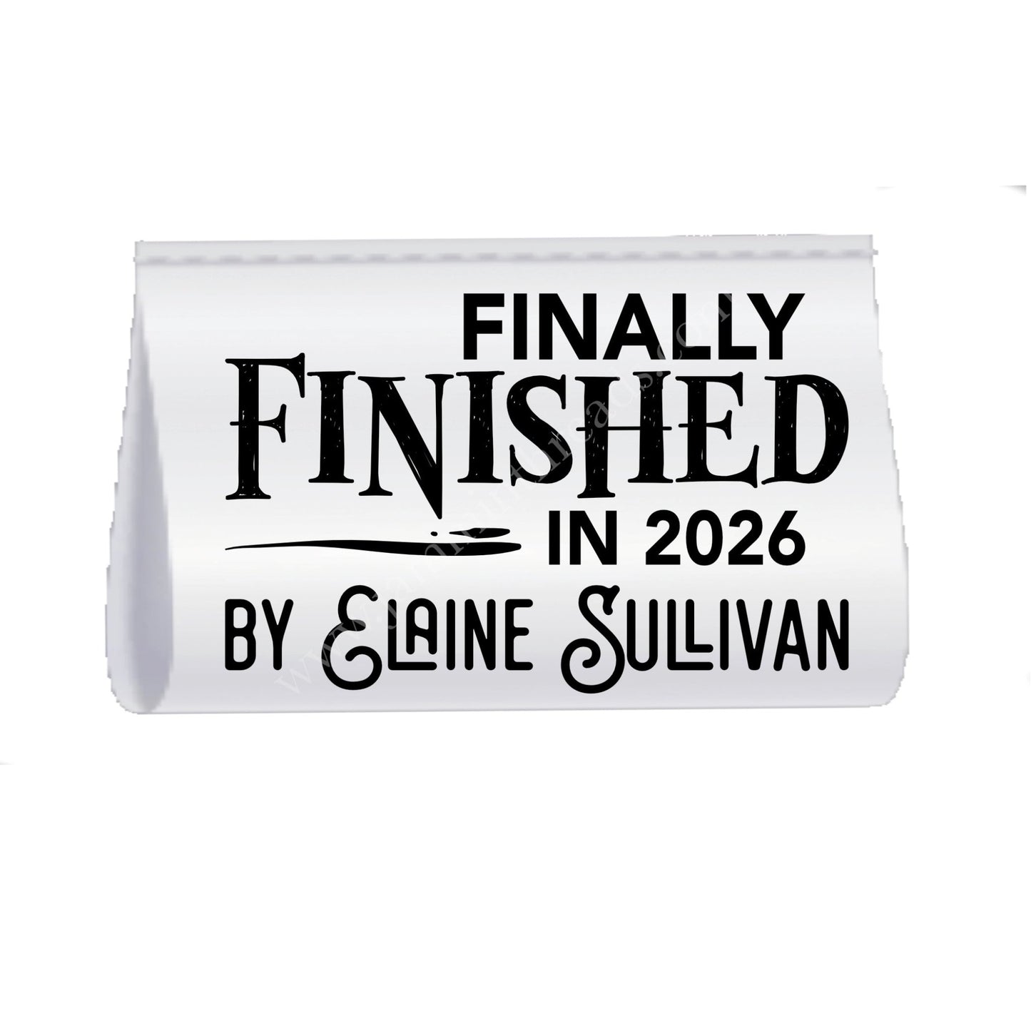 Finally Finished in 2026 Personalized Satin Quilt Tags – Custom Maker Name – Set of 25 - Jammin Threads