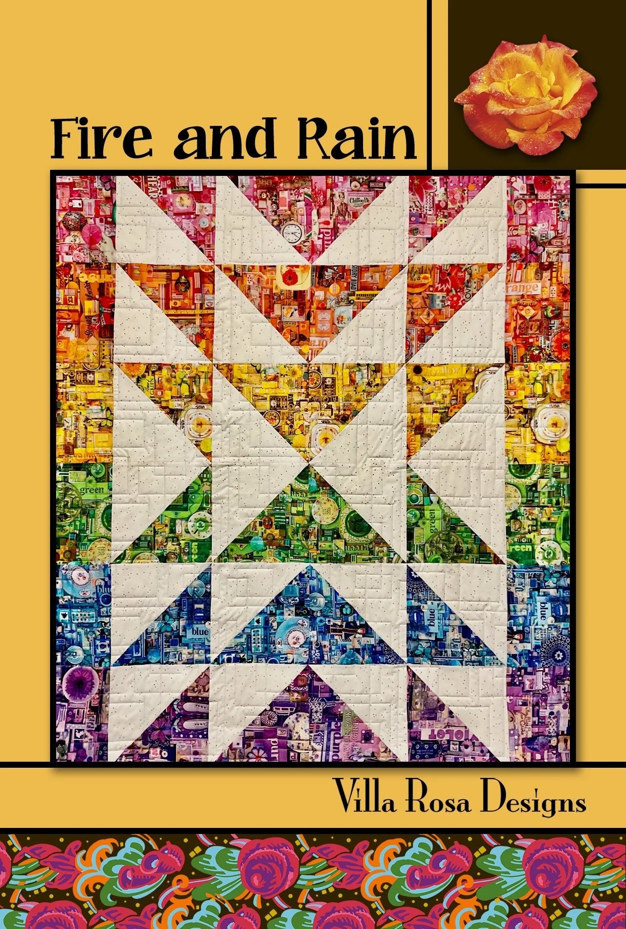 Fire and Rain Quilt Pattern by Villa Rosa Designs - Jammin Threads