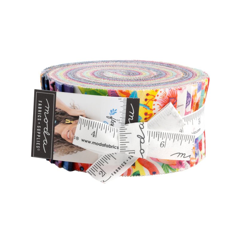 Flower Patches Quilt Fabric Jelly Roll by Amarilys Henderson for Moda Fabrics 21820JR - Jammin Threads