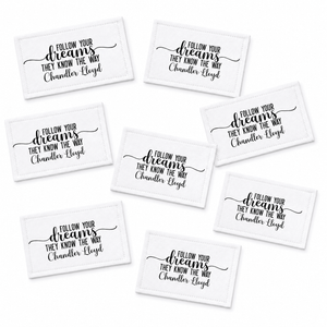Follow Your Dreams Quilt Label – Personalized Inspirational Quilt Labels - Jammin Threads