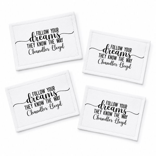 Follow Your Dreams Quilt Label – Personalized Inspirational Quilt Labels - Jammin Threads