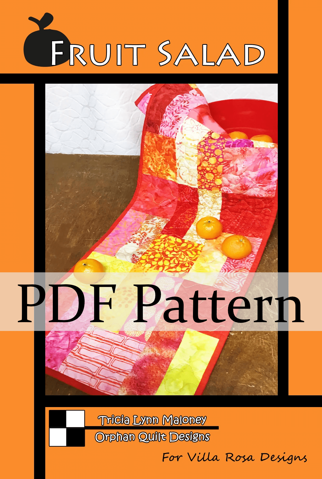 Fruit Salad Table Runner Pattern by Orphan Quilt Designs (PDF Version) - Jammin Threads