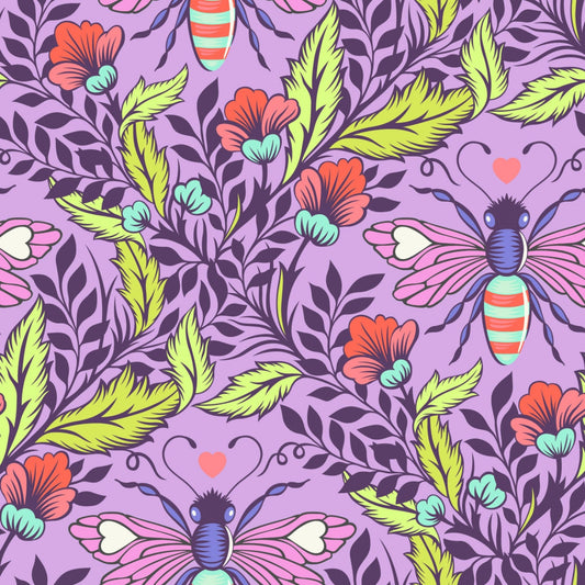 Full Moon Forest II Quilt Fabric by Tula Pink Shake Your Honey Maker PWTP248.BLOSSOM - Jammin Threads