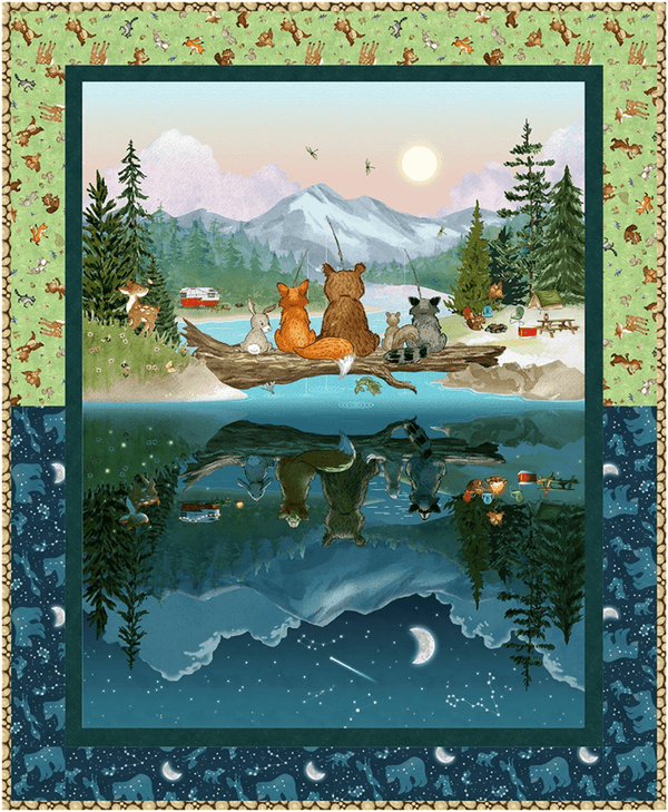 Fun ’Round the Clock Quilt Kit – Happy Campers by Sharon Kuplack - Jammin Threads