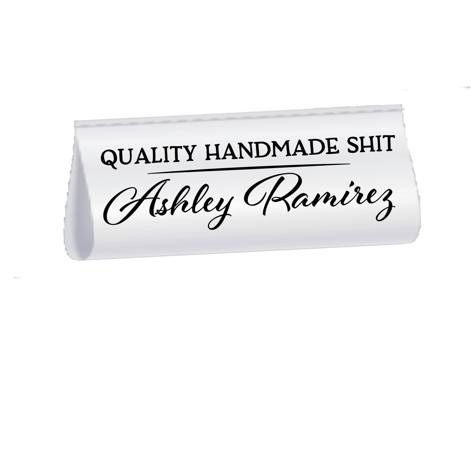 Funny Personalized Satin Quilt Tags – “Quality Handmade Shit” Sewing Labels – Custom Handmade Tags – 25 3" Satin Tags - Jammin Threads
