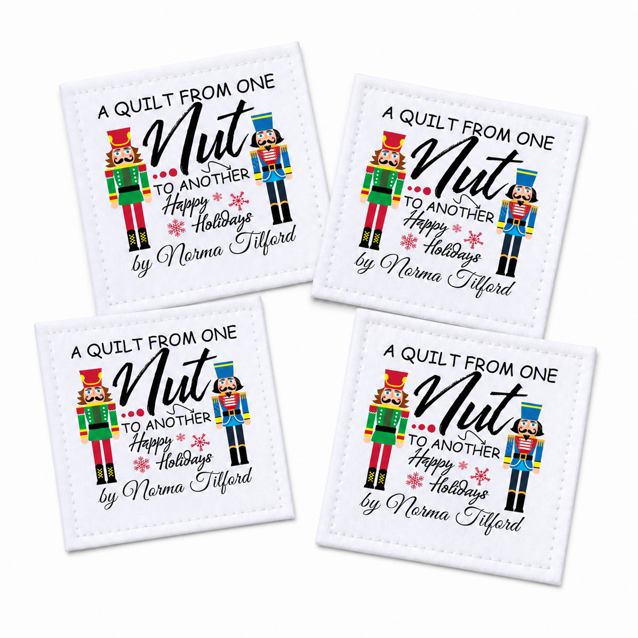 cute christmas quilt labels