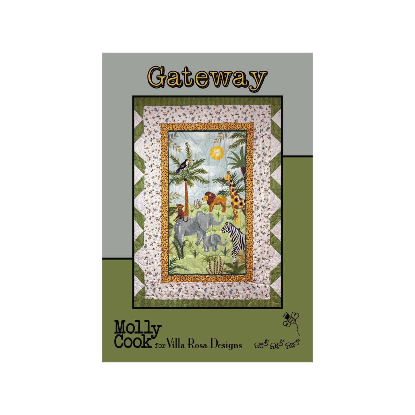 Gateway Quilt Pattern by Molly Cook for Villa Rosa Designs – Panel Quilt Pattern, Beginner Friendly, Safari Quilt Design (PDF Version)) - Jammin Threads