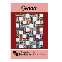 Genoa Quilt Pattern – Rachelle Handmade for Villa Rosa Designs | Fat Quarter Friendly (48" x 60") (PDF Download) - Jammin Threads