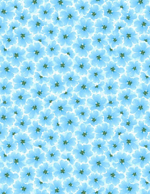 Gentle Meadow Quilt Fabric by Lola Molina Tonal Flowers White 3022 32116 147 - Jammin Threads