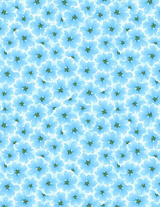 Gentle Meadow Quilt Fabric by Lola Molina Tonal Flowers White 3022 32116 147 - Jammin Threads