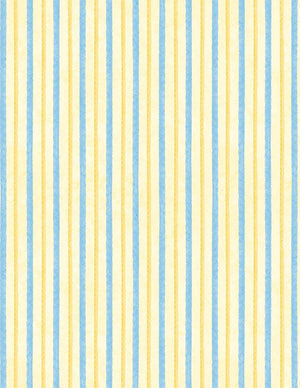 Gentle Meadow Quilt Fabric by Lola Molina Vertical Stripe Yellow 3022 32117 545 - Jammin Threads