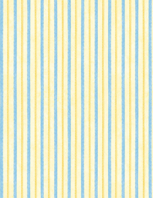 Gentle Meadow Quilt Fabric by Lola Molina Vertical Stripe Yellow 3022 32117 545 - Jammin Threads
