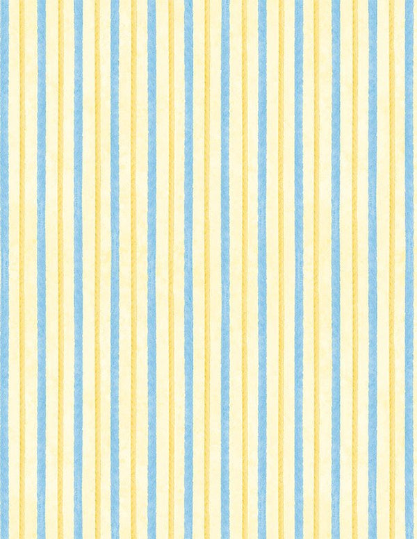 Gentle Meadow Quilt Fabric by Lola Molina Vertical Stripe Yellow 3022 32117 545 - Jammin Threads