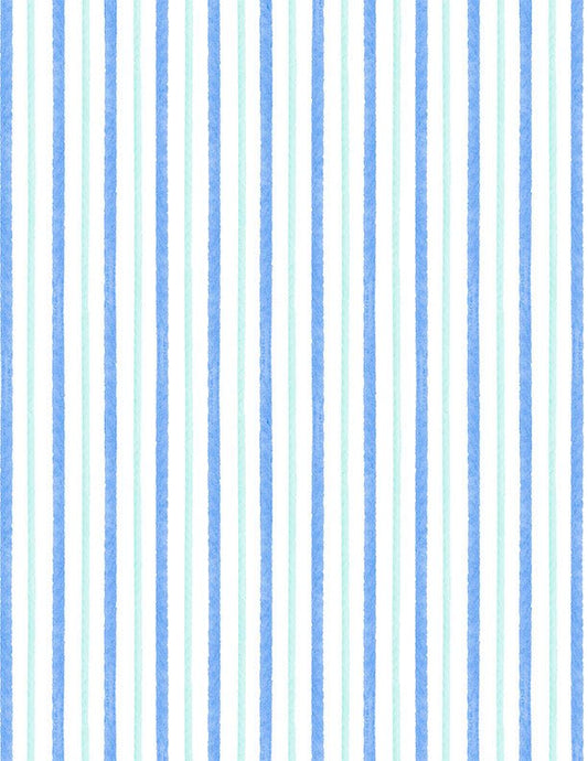 Gentle Meadow Quilt Fabric by Lola Molina Vertical Stripe Yellow White 3022 32117 147 - Jammin Threads