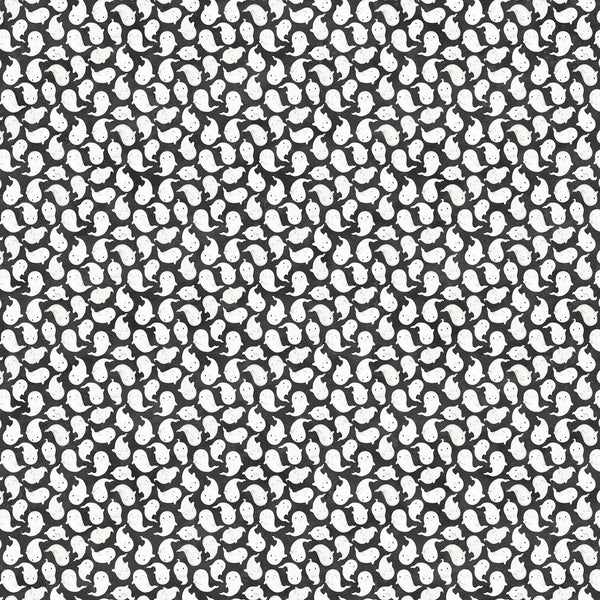 Ghost Town Quilt Halloween Quilt Fabric 28937 - 98 Mini Ghosts by Deborah Edwards & Emily Wenk for Northcott Fabrics - Jammin Threads