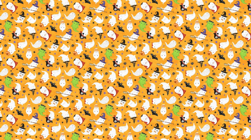 Ghost Town Quilt Halloween Quilt Fabric DP28936 - 65 Ghost Costumes by Deborah Edwards & Emily Wenk for Northcott Fabrics - Jammin Threads