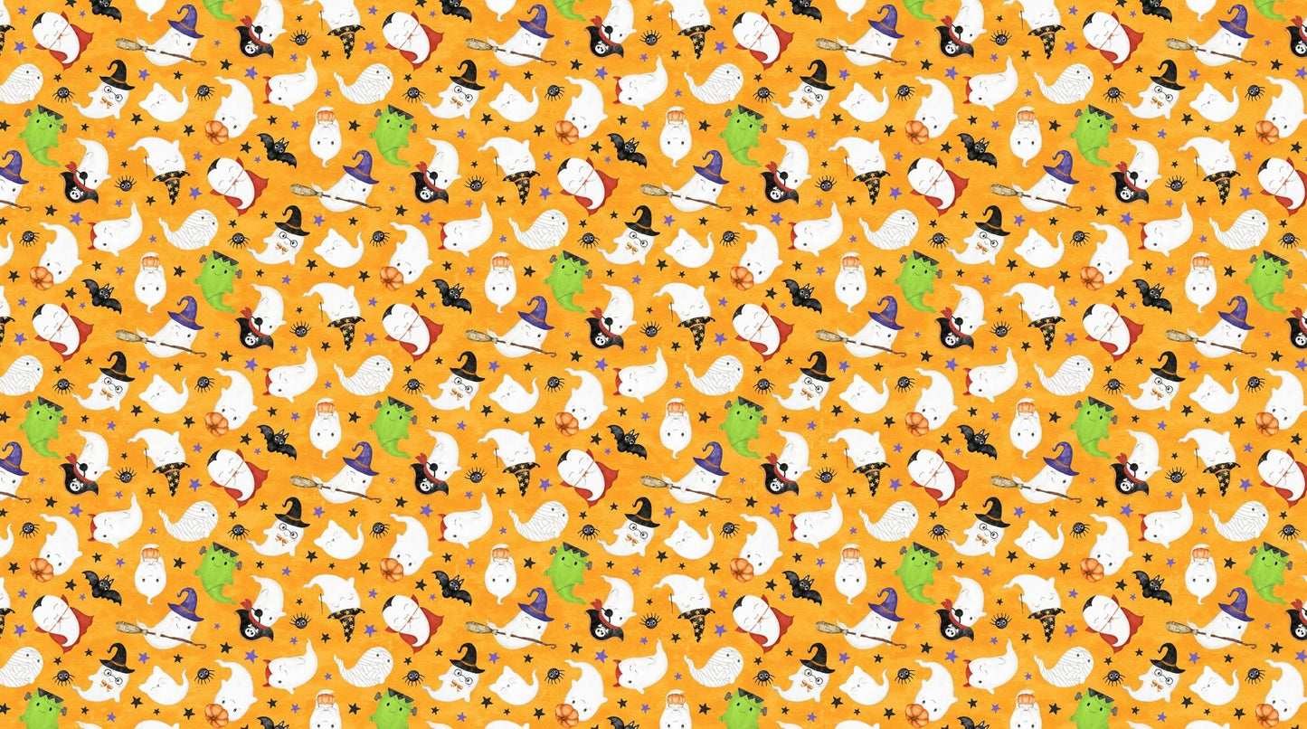 Ghost Town Quilt Halloween Quilt Fabric DP28936 - 65 Ghost Costumes by Deborah Edwards & Emily Wenk for Northcott Fabrics - Jammin Threads