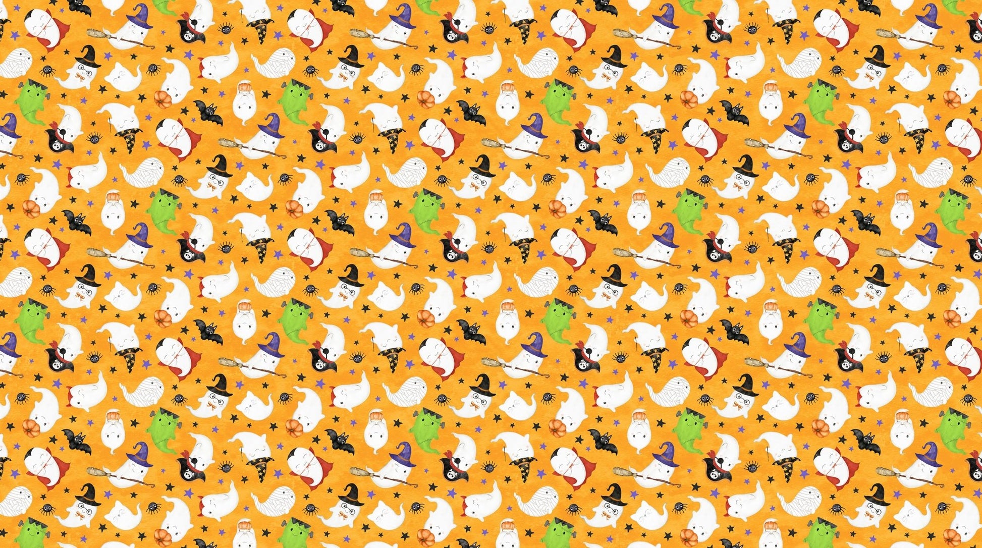 Ghost Town Quilt Halloween Quilt Fabric DP28936 - 65 Ghost Costumes by Deborah Edwards & Emily Wenk for Northcott Fabrics - Jammin Threads