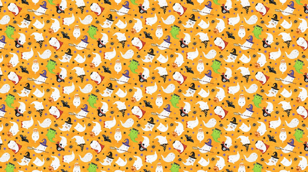 Ghost Town Quilt Halloween Quilt Fabric DP28936 - 65 Ghost Costumes by Deborah Edwards & Emily Wenk for Northcott Fabrics - Jammin Threads