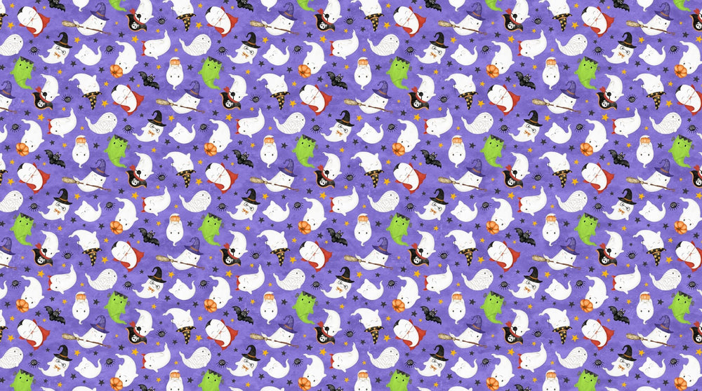 Ghost Town Quilt Halloween Quilt Fabric DP28936 - 85 Ghost Costumes by Deborah Edwards & Emily Wenk for Northcott Fabrics - Jammin Threads