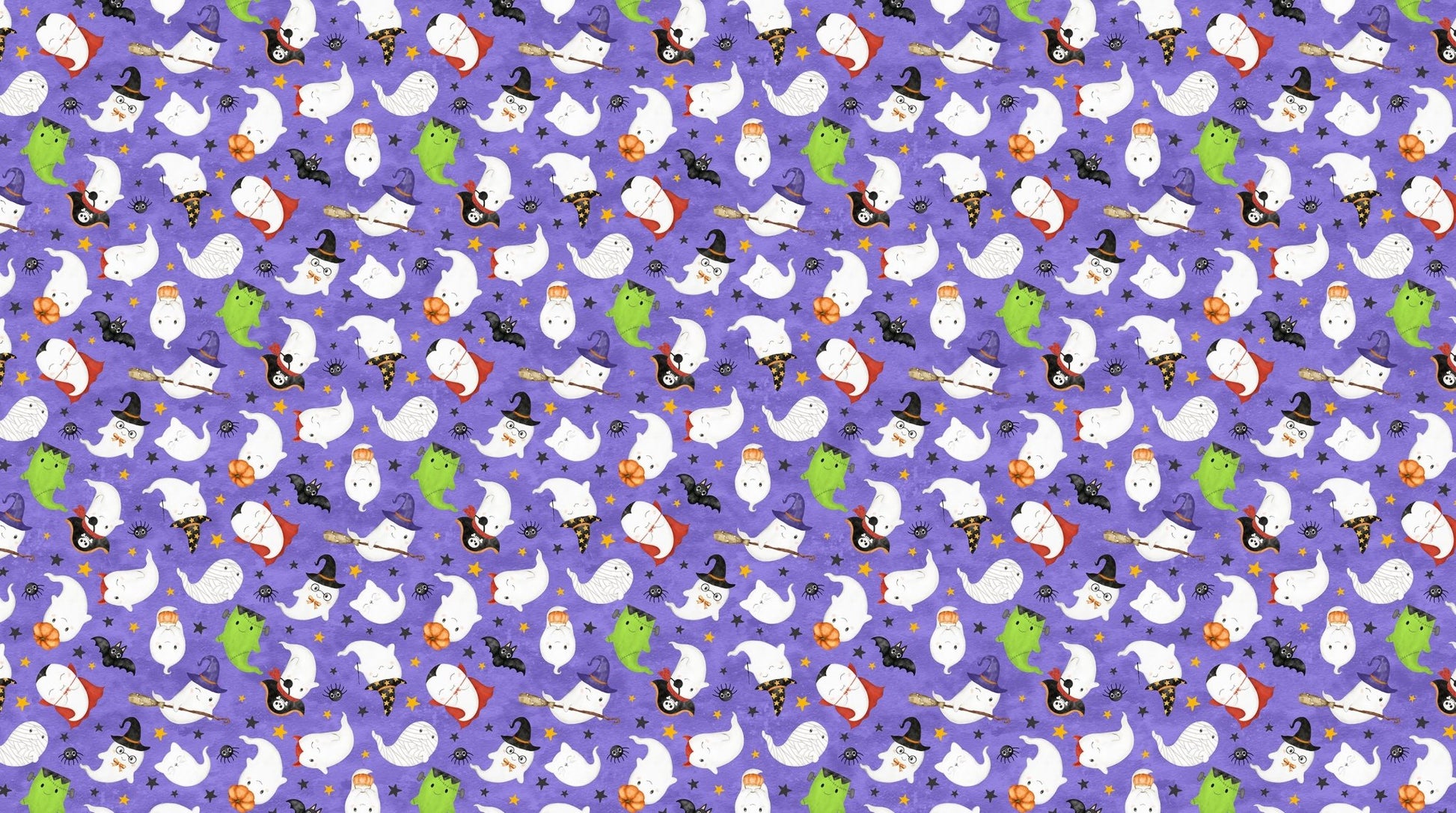 Ghost Town Quilt Halloween Quilt Fabric DP28936 - 85 Ghost Costumes by Deborah Edwards & Emily Wenk for Northcott Fabrics - Jammin Threads