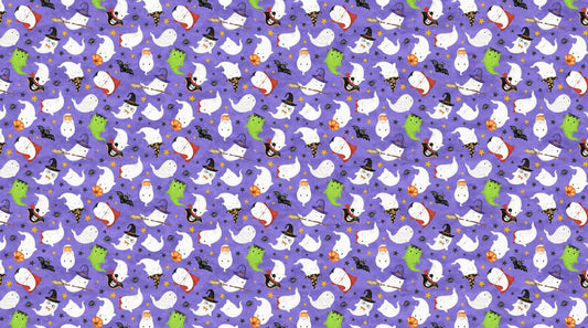 Ghost Town Quilt Halloween Quilt Fabric DP28936 - 85 Ghost Costumes by Deborah Edwards & Emily Wenk for Northcott Fabrics - Jammin Threads