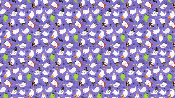 Ghost Town Quilt Halloween Quilt Fabric DP28936 - 85 Ghost Costumes by Deborah Edwards & Emily Wenk for Northcott Fabrics - Jammin Threads