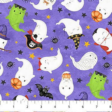 Ghost Town Quilt Halloween Quilt Fabric DP28936 - 85 Ghost Costumes by Deborah Edwards & Emily Wenk for Northcott Fabrics - Jammin Threads
