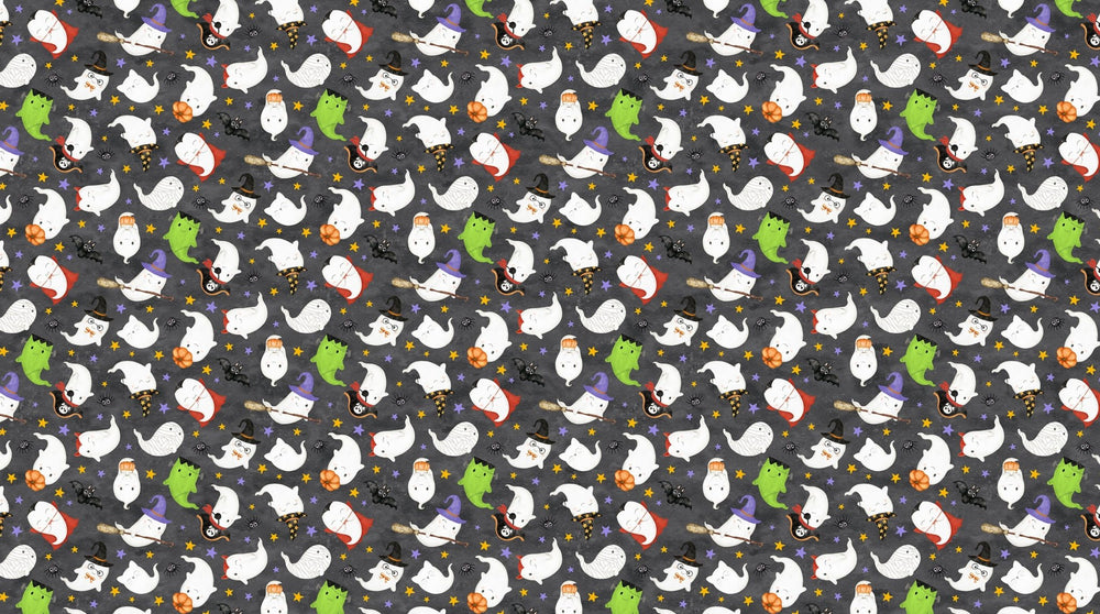 Ghost Town Quilt Halloween Quilt Fabric DP28936 - 98 Ghost Costumes by Deborah Edwards & Emily Wenk for Northcott Fabrics - Jammin Threads