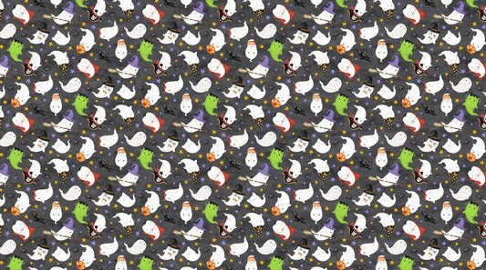 Ghost Town Quilt Halloween Quilt Fabric DP28936 - 98 Ghost Costumes by Deborah Edwards & Emily Wenk for Northcott Fabrics - Jammin Threads