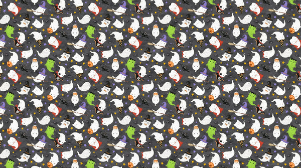 Ghost Town Quilt Halloween Quilt Fabric DP28936 - 98 Ghost Costumes by Deborah Edwards & Emily Wenk for Northcott Fabrics - Jammin Threads