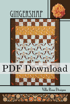Gingersnap Quilt Pattern by Villa Rosa Designs (PDF Download) - Jammin Threads