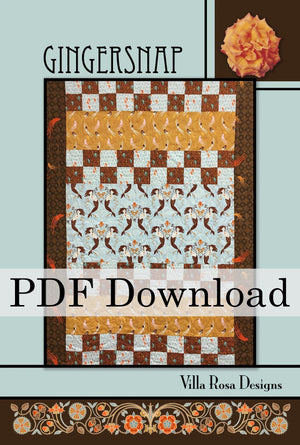 Gingersnap Quilt Pattern by Villa Rosa Designs (PDF Download) - Jammin Threads