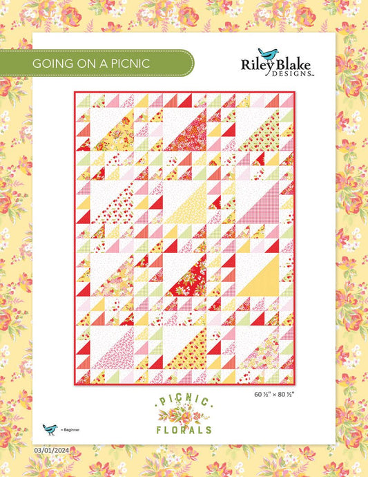 Going on A Picnic Quilt Pattern. Free quilt pattern - Jammin Threads