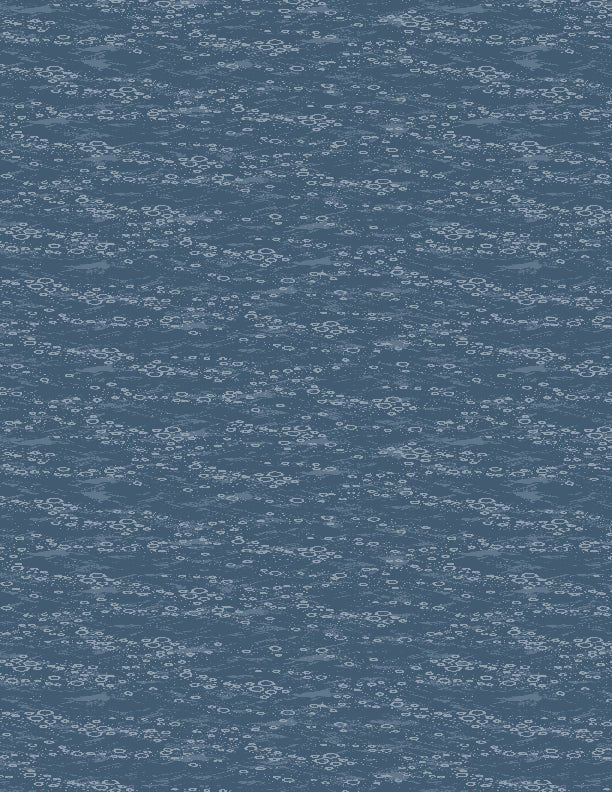 Gone Fishing Quilt Fabric Water Texture Blue 3061 21767 444 - Jammin Threads