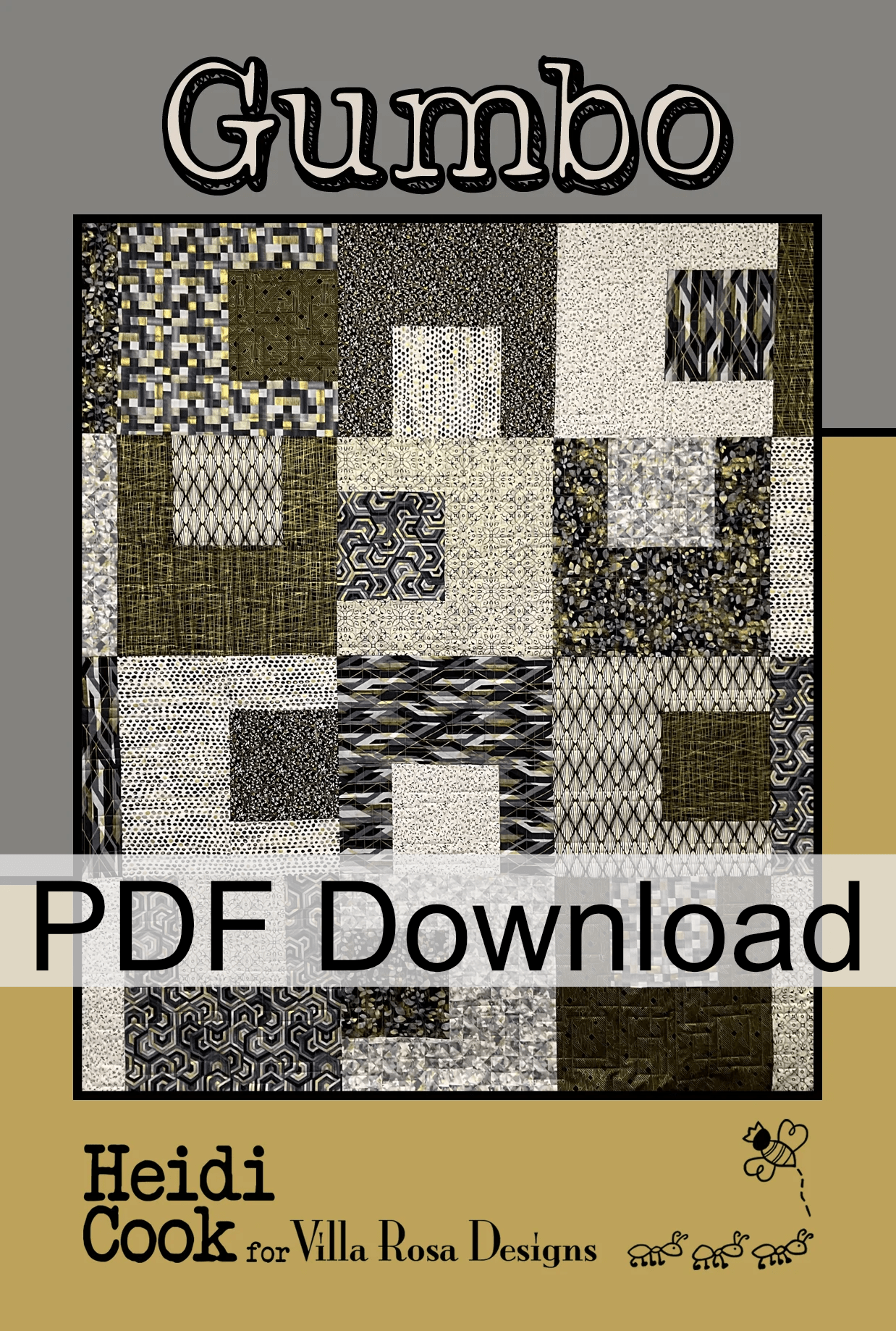 Gumbo Quilt Pattern by Heidi Cook (PDF Download) - Jammin Threads