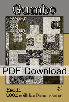 Gumbo Quilt Pattern by Heidi Cook (PDF Download) - Jammin Threads