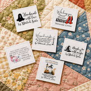 Halloween Quilt Label Assortment – Personalized Sheet of 6 - Jammin Threads
