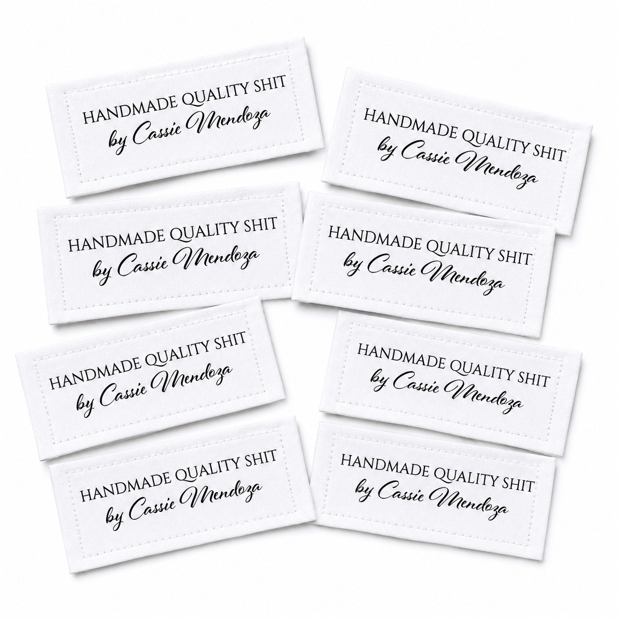 Handmade Quality Shit Personalized Quilt Label - Jammin Threads