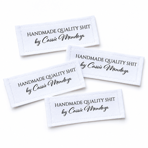 Handmade Quality Shit Personalized Quilt Label - Jammin Threads