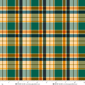 Happy Campers Plaid Quilt Fabric by Sharon Kuplack for Henry Glass - Jammin Threads